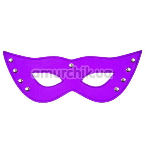 Маска DS Fetish Eye Mask Mysterious With Rivets, фиолетовая