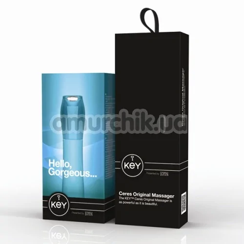 Вибратор KEY Ceres Original Massager, голубой