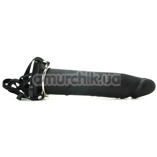 Насадка на пенис Fantasy X-tensions 10 inch Silicone Hollow Extension, черная