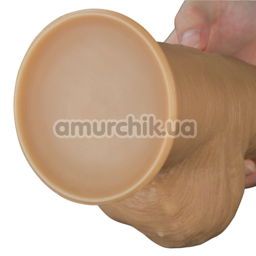 Фаллоимитатор Dual-Layered Silicone Handle Nature Cock LV411034, телесный