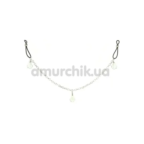 Зажимы для сосков Nipple Play Non-Piercing Nipple Chain Jewelry Crystal