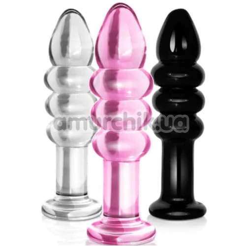 Анальна пробка Love Toy Glass Romance Dildo, прозора