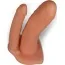 Двойной полый страпон Lovetoy Unisex Double Penetrator 6, телесный - Фото №2