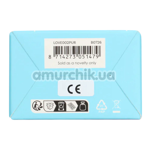 Вибратор Loveline Smooth Silicone Rabbit Vibrator, сиреневый