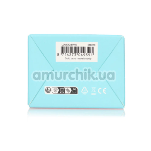 Клиторальный вибратор с пульсацией Loveline Tapping Heart Vibrator, розовый