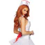 Костюм медсестри Leg Avenue 3 Pc Nurse Kit, біло-червоний: фартух + чепчик + комір - Фото №2