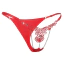 Трусики-стрінги Star Night Floral And Rhinestone G-Strings, червоні - Фото №6