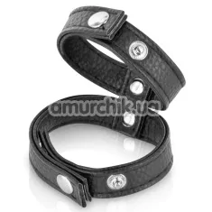 Ерекційне кільце Fetish Tentation Double Сockring, чорне - Фото №1