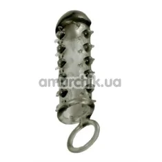 Насадка-удлинитель члена Samurai Penis Sleeve, черная - Фото №1