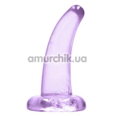 Фаллоимитатор Realrock Crystal Clear Dildo 5, фиолетовый - Фото №1