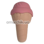 Симулятор орального секса для женщин с вибрацией Sweet Em Velvet Lure Ice Cream, коричневый - Фото №1
