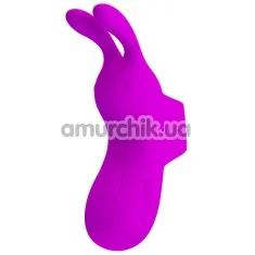 Насадка на палець з вібрацією Pretty Love Finger Bunny, фіолетова - Фото №1