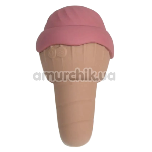 Симулятор орального секса для женщин с вибрацией Sweet Em Velvet Lure Ice Cream, коричневый - Фото №1