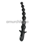 Анальний ланцюжок з вібрацією Pretty Love Rigdon, чорний - Фото №1