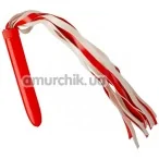 Флоггер с фаллоимитатором Loveshop Passion Whip, красный - Фото №1