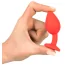 Анальна пробка з червоним кристалом Colorful Joy Jewel Red Plug Small, червона - Фото №4