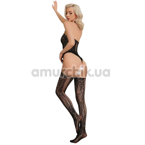 Комплект JSY Sexy Lingerie WW7127, черный: боди + чулки