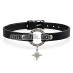 Нашийник DS Fetish Starlight Collar, чорний - Фото №1