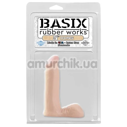 Фаллоимитатор Basix Rubber Works 5 Dong, телесный