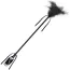 Стек з чорною пір'їнкою для пестощів Secret Play Feather Tickler And Riding Crop, чорний - Фото №1