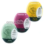 Набір із 3 мастурбаторів Satisfyer Masturbator Egg Set - Riffle, Bubble, Fierce - Фото №1