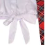 Костюм школьницы Star Night Schoolgirl Costume Set, красно-белый: топ + шорты + галстук - Фото №9