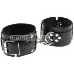 Фиксаторы для ног sLash Leather Dominant Leg Cuffs, чёрные - Фото №1