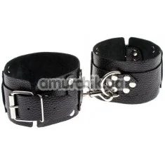 Фиксаторы для ног sLash Leather Dominant Leg Cuffs, чёрные - Фото №1