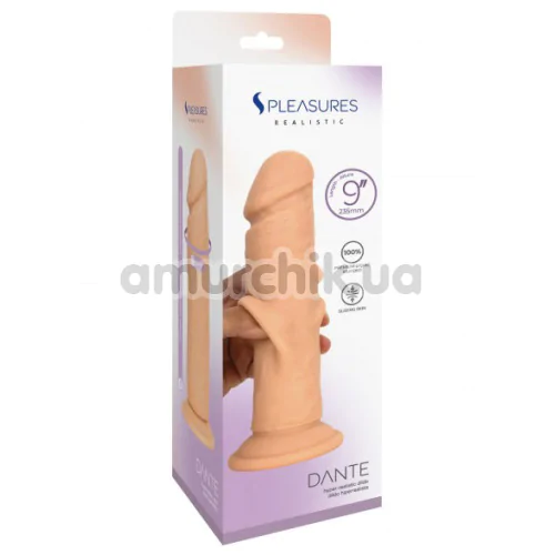 Фаллоимитатор S Pleasures Realistic Dante 9, телесный
