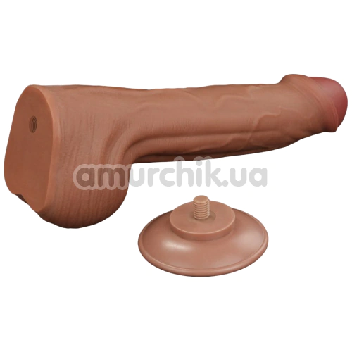 Фаллоимитатор Sliding-Skin Dual Layer Dong 11.5, коричневый