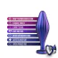 Анальная пробка Anal Adventures Matrix Wavy Bling Plug, фиолетовая - Фото №4