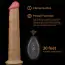Вибратор с ротацией Dual-Layered Silicone Nature Cock LV410212, телесный - Фото №18