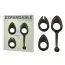 Набор из 3 эрекционных колец Expandable Cock Rings, черный - Фото №3