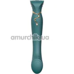 Вибратор с подогревом Zalo Queen G-Spot Pulse Wave, зеленый - Фото №1