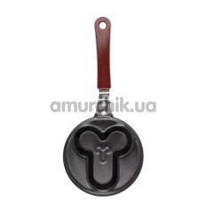 Пательня Frying Pan Willy Shaped, чорна - Фото №1