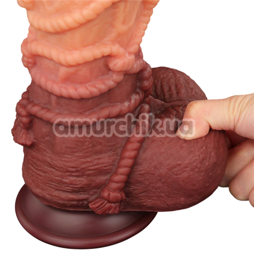 Фаллоимитатор Dual-Layered Silicone Nature Cock LV411073, коричневый