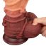 Фаллоимитатор Dual-Layered Silicone Nature Cock LV411073, коричневый - Фото №12