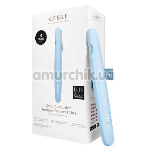 Триммер Geske Precision Trimmer 4 in 1, голубой