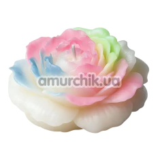 Свеча в виде пиона GlowKink L, радужная - Фото №1