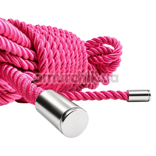 Мотузка для бондажу DS Fetish Silk 10 м, рожева
