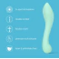 Фалоімітатор So Divine Discreet Silicone G-spot Dildo, бірюзовий - Фото №9