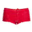Трусики-шортики Leg Avenue Micromesh Lace Ruffle Tanga Shorts, червоні - Фото №3