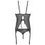 Комплект Passion Free Your Senses Ursula Corset, чорний: корсет + трусики - Фото №4