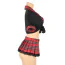 Костюм школьницы Star Night Crop Top Plaid Skirt Schoolgirl Costume Set, черно-красный: топ + юбка - Фото №6