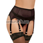 Комплект Star Night Garter Panty, чорний: пояс для панчіх + трусики-стрінги - Фото №1