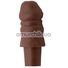 Корок для пляшки у вигляді пеніса Diverty Sex, коричневий - Фото №1