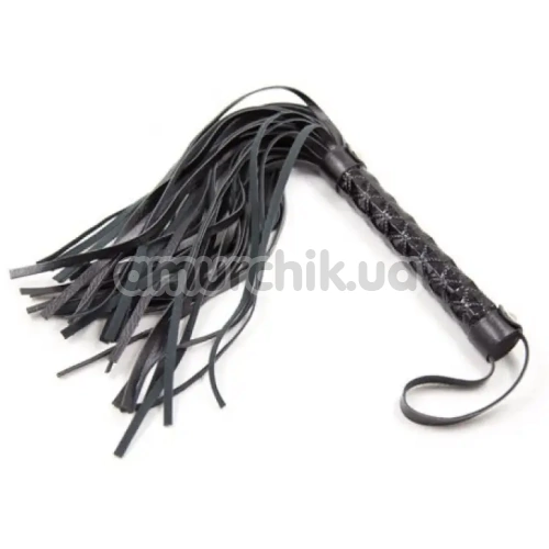Флогер DS Fetish Metallic Flogger, чорний