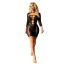 Платье Star Night Net Open Mini Dress, черное - Фото №8