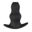 Анальна пробка Hollow Silicone Butt Plug, чорна - Фото №1
