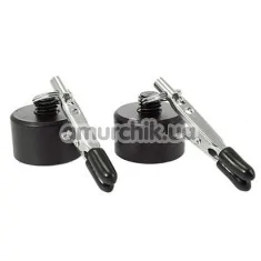 Зажимы для сосков Mister B Alligator Clamps 100g, черные - Фото №1